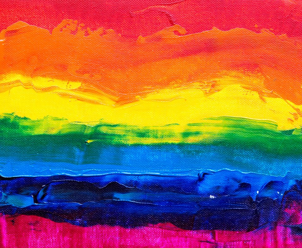 rainbow color paint